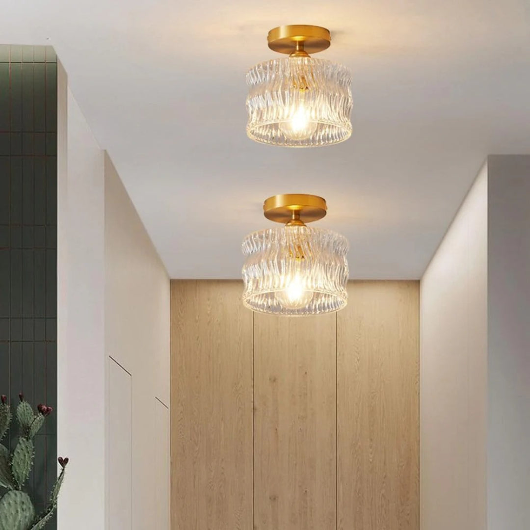 Nowoczesna szklana lampa sufitowa – widok produktu 6 | Nuvira Home