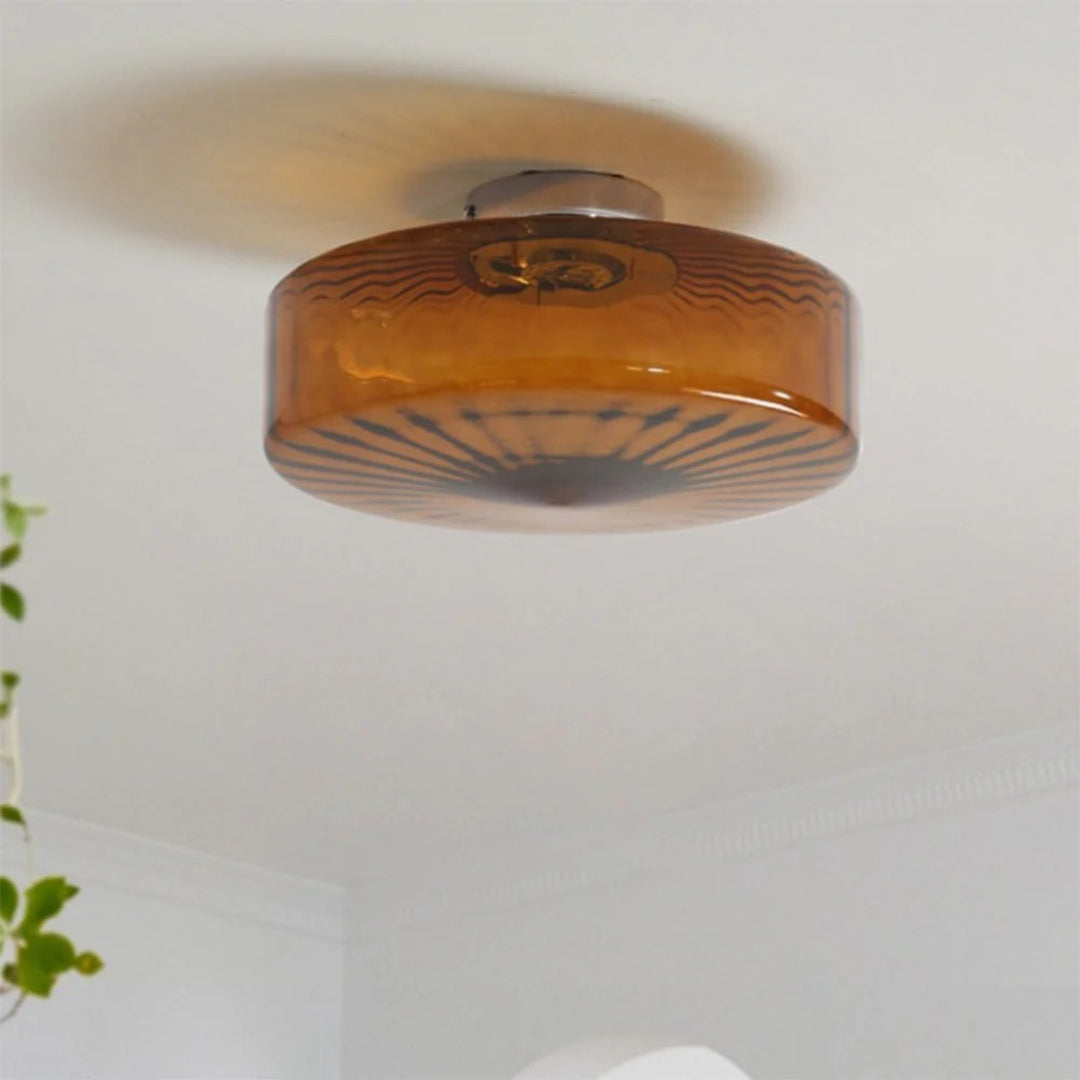 Nowoczesna szklana lampa sufitowa – widok produktu 4 | Nuvira Home