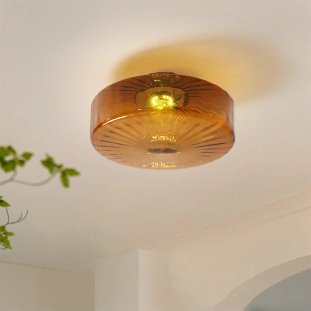 Nowoczesna szklana lampa sufitowa – widok produktu 6 | Nuvira Home