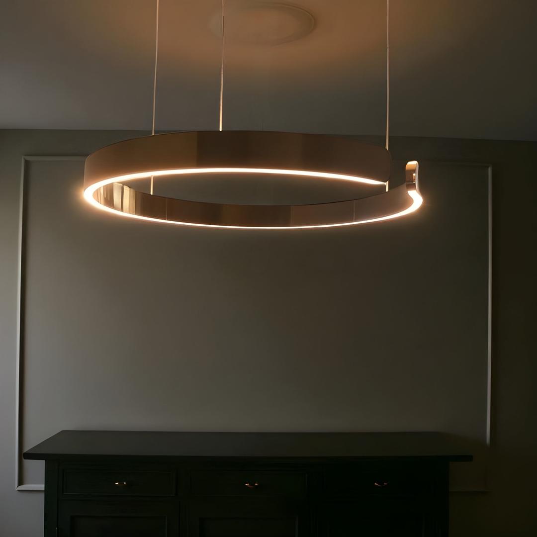 Nowoczesne Okrągłe Lampy Wiszące LED – Współczesny Design – widok produktu 2 | Nuvira Home