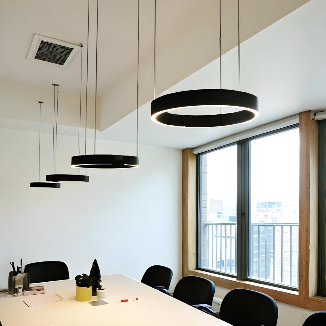 Nowoczesne Okrągłe Lampy Wiszące LED – Współczesny Design – widok produktu 4 | Nuvira Home