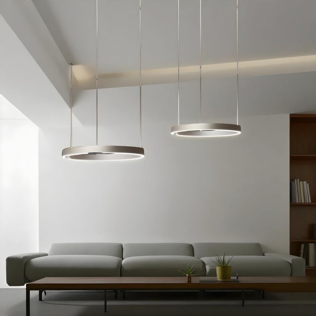 Nowoczesne Okrągłe Lampy Wiszące LED – Współczesny Design – widok produktu 5 | Nuvira Home