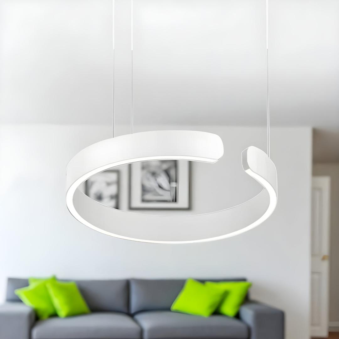 Nowoczesne Okrągłe Lampy Wiszące LED – Współczesny Design – widok produktu 6 | Nuvira Home