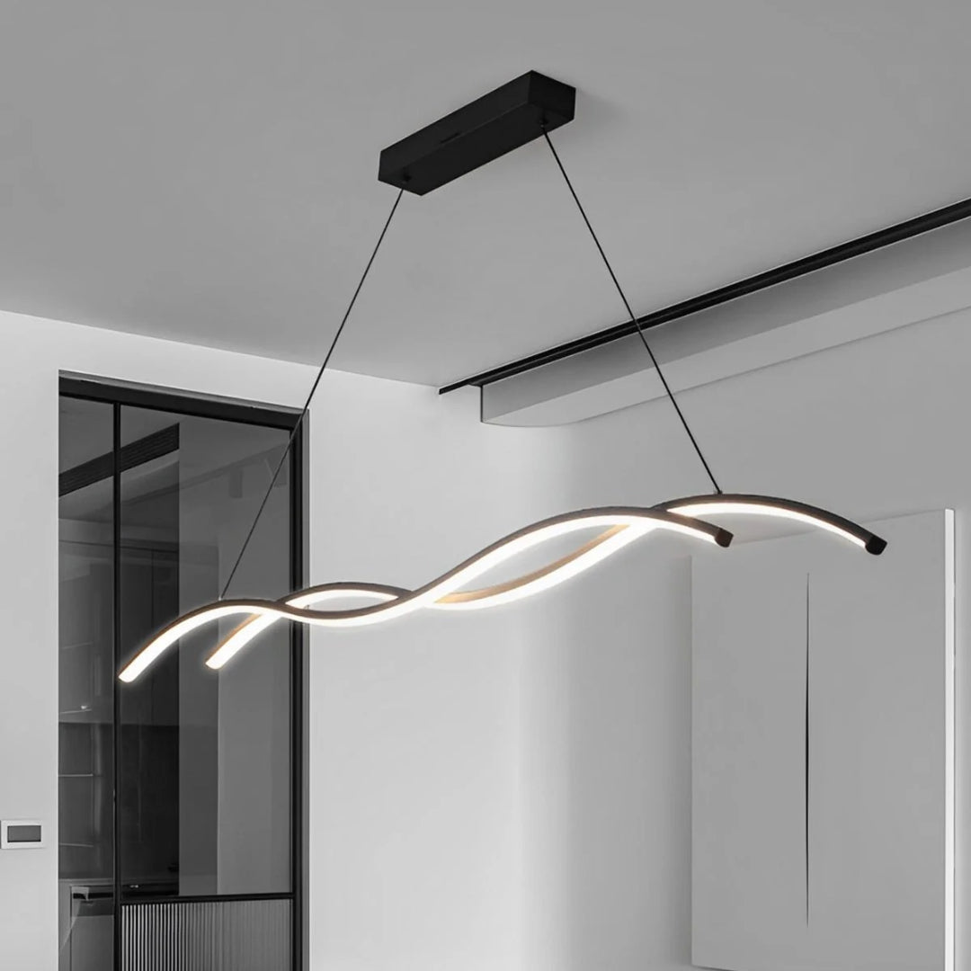 Nowoczesny falisty żyrandol LED – widok produktu 5 | Nuvira Home