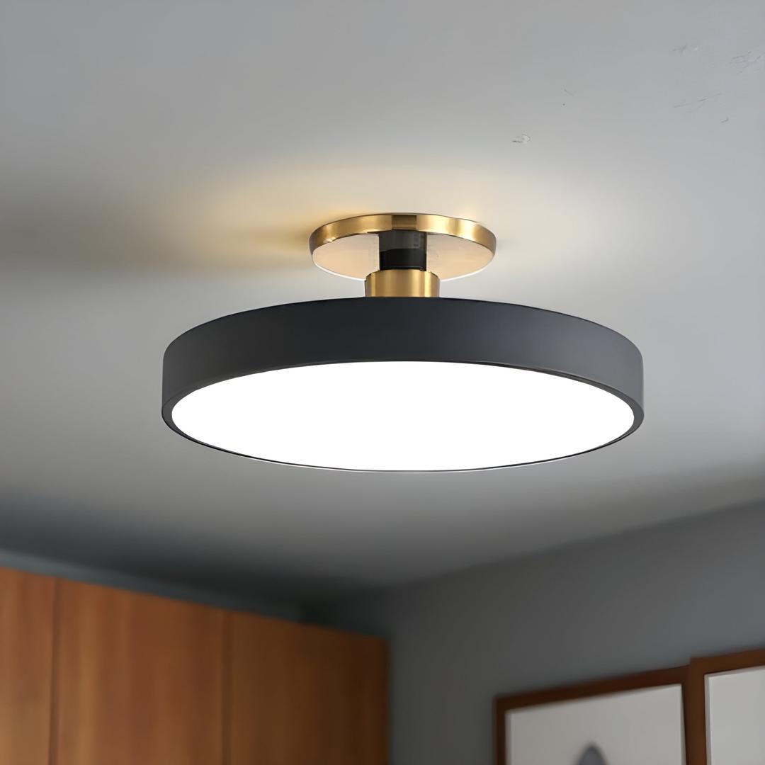 Okrągła Lampa Sufitowa LED – Nowoczesne Wnętrza – widok produktu 3 | Nuvira Home