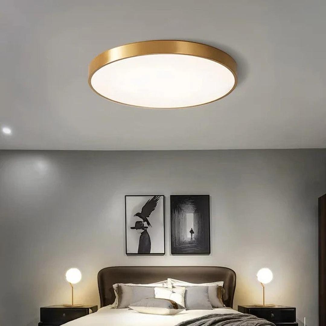Okrągła lampa sufitowa LED w nowoczesnym stylu – widok produktu 3 | Nuvira Home