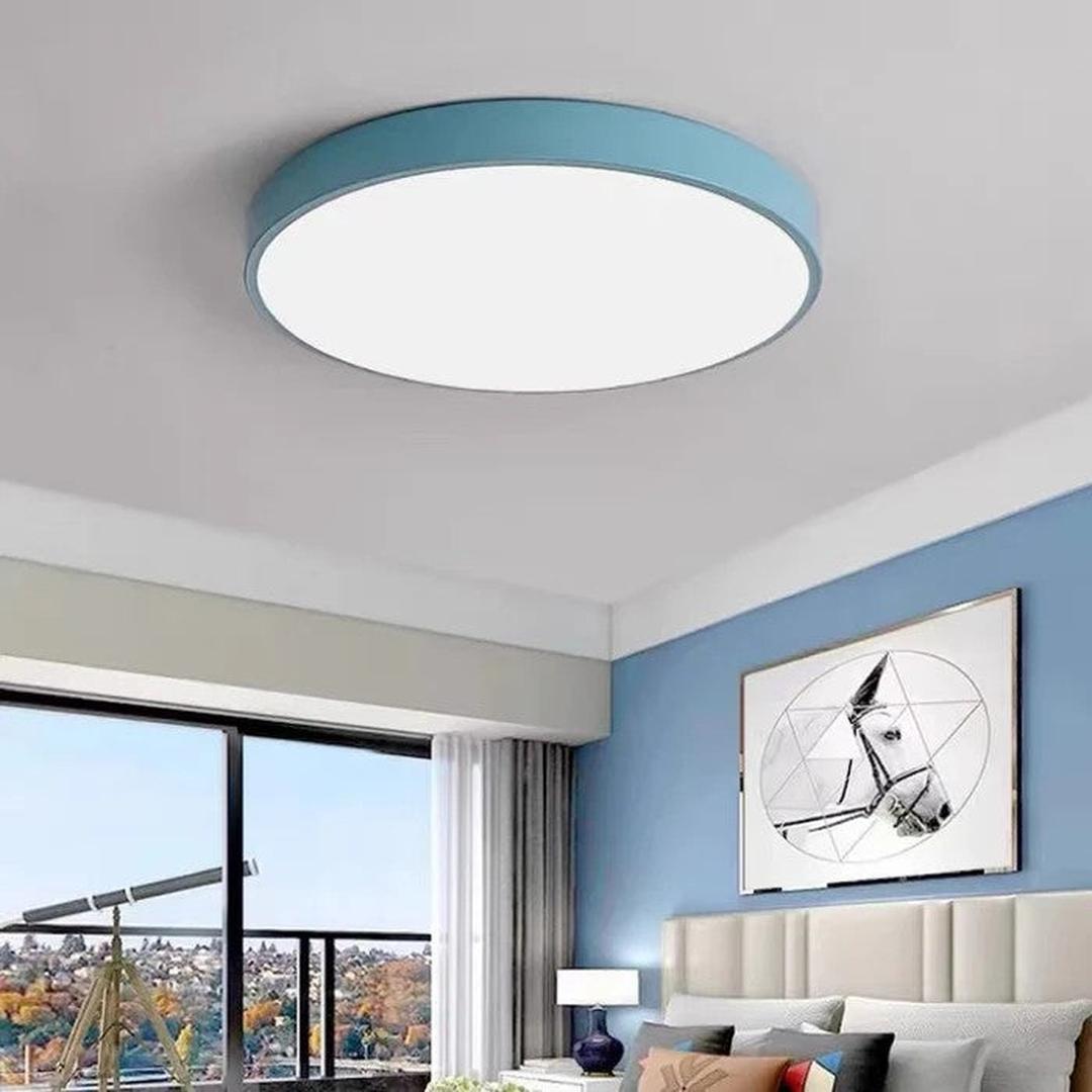 Okrągła lampa sufitowa LED w nowoczesnym stylu – widok produktu 5 | Nuvira Home