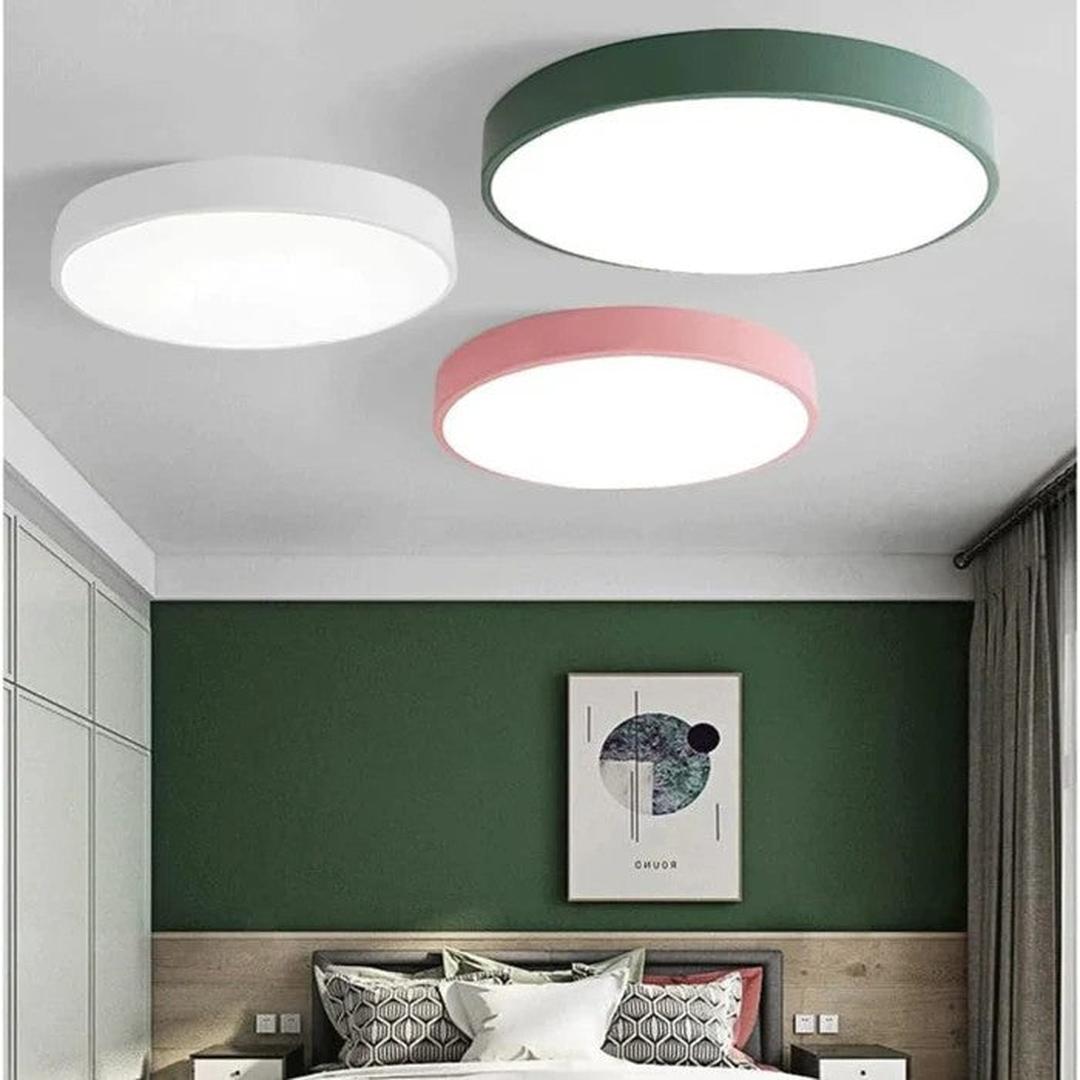 Okrągła lampa sufitowa LED w nowoczesnym stylu – widok produktu 6 | Nuvira Home