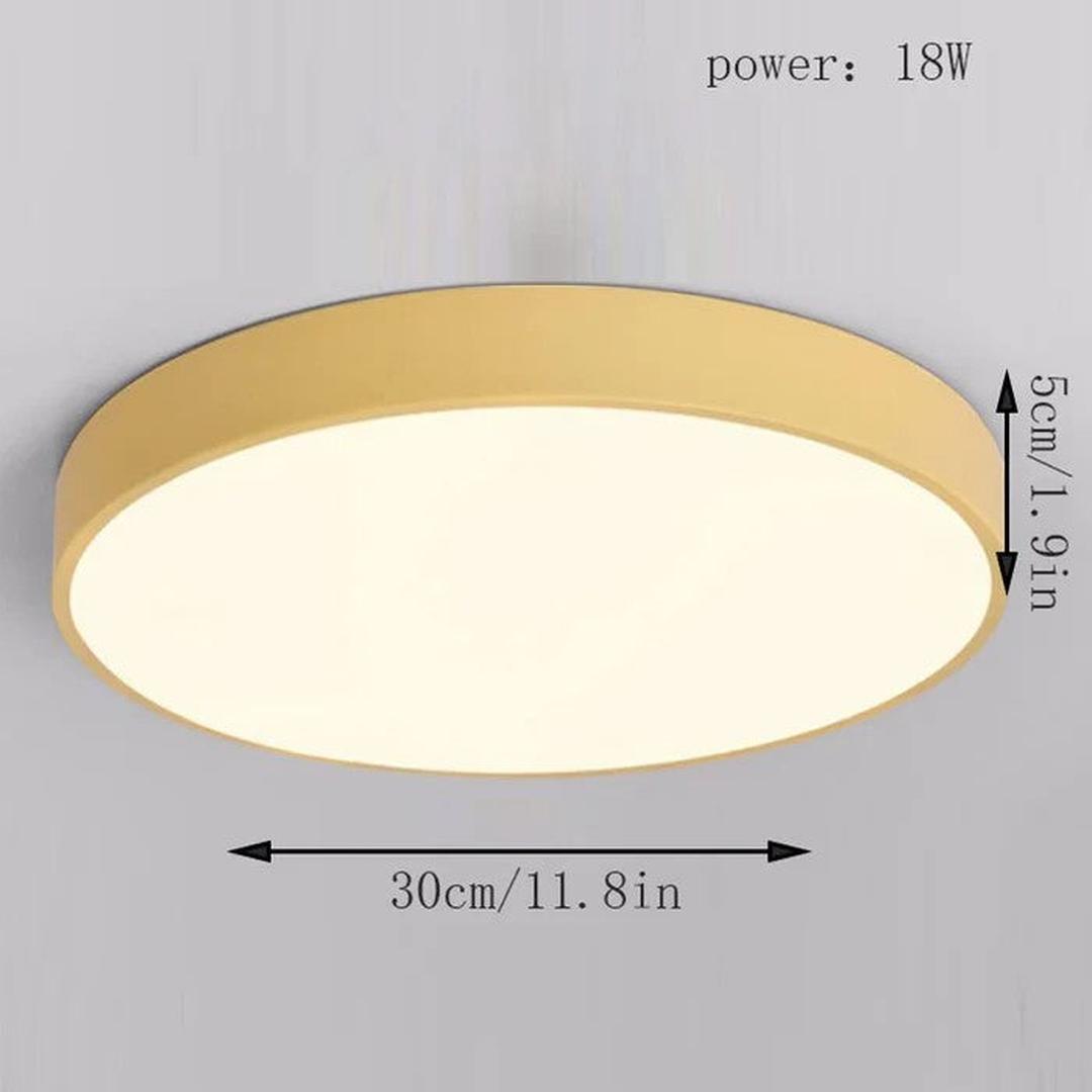 Okrągła lampa sufitowa LED w nowoczesnym stylu – widok produktu 8 | Nuvira Home