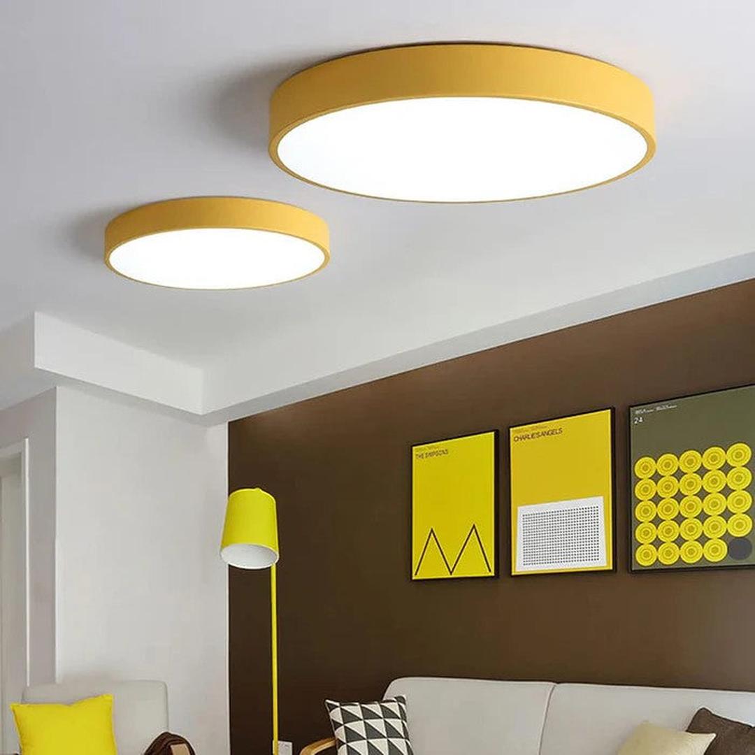 Okrągła lampa sufitowa LED w nowoczesnym stylu – widok produktu 14 | Nuvira Home
