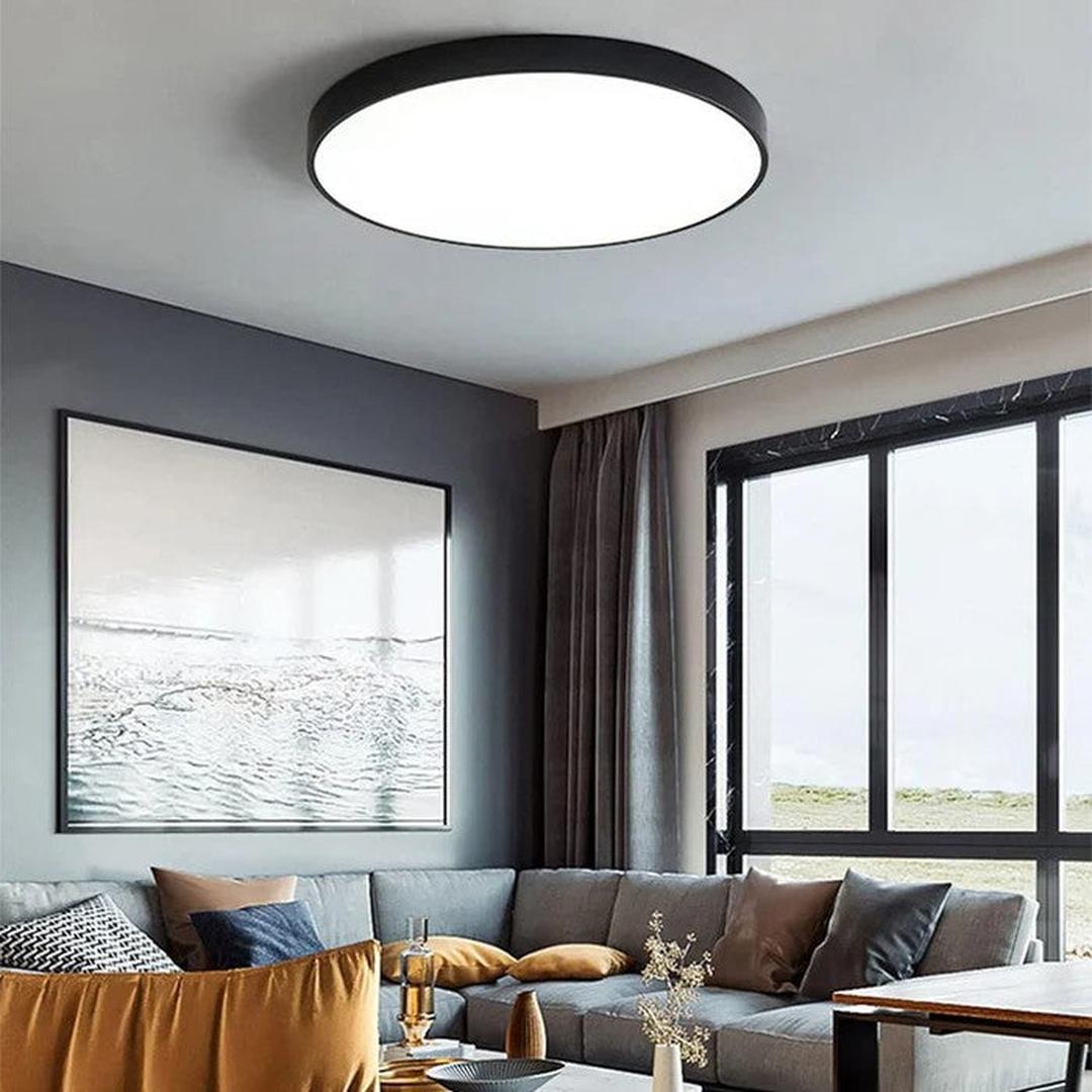 Okrągła lampa sufitowa LED w nowoczesnym stylu – widok produktu 17 | Nuvira Home