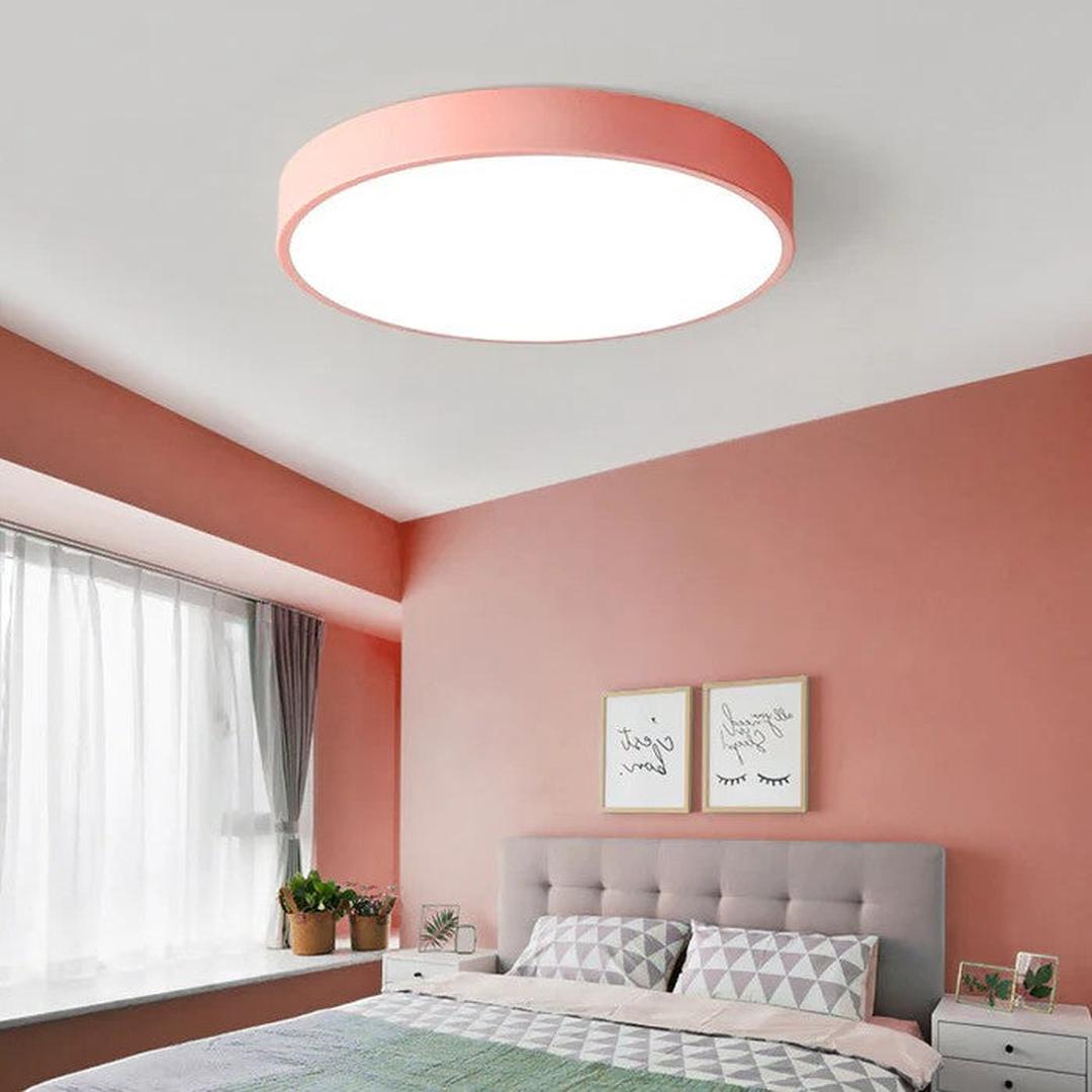 Okrągła lampa sufitowa LED w nowoczesnym stylu – widok produktu 18 | Nuvira Home