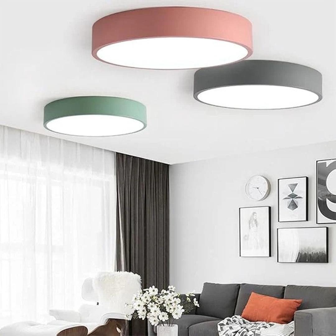 Okrągła lampa sufitowa LED w nowoczesnym stylu – widok produktu 23 | Nuvira Home