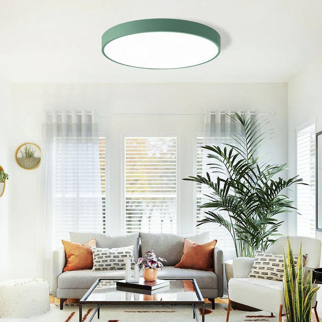 Okrągła lampa sufitowa LED w nowoczesnym stylu – widok produktu 31 | Nuvira Home