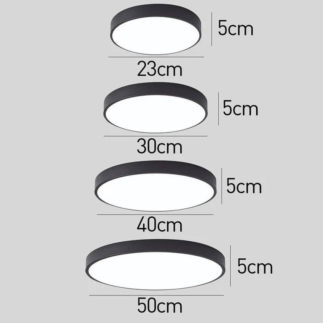 Okrągła lampa sufitowa LED w nowoczesnym stylu – widok produktu 32 | Nuvira Home