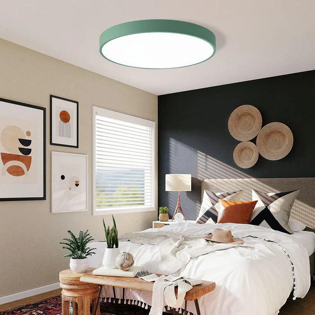Okrągła lampa sufitowa LED w nowoczesnym stylu – widok produktu 33 | Nuvira Home