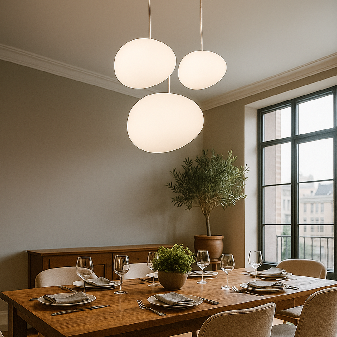 Okrągła Lampa Sufitowa Wisząca – Do Jadalni – widok produktu 1 | Nuvira Home