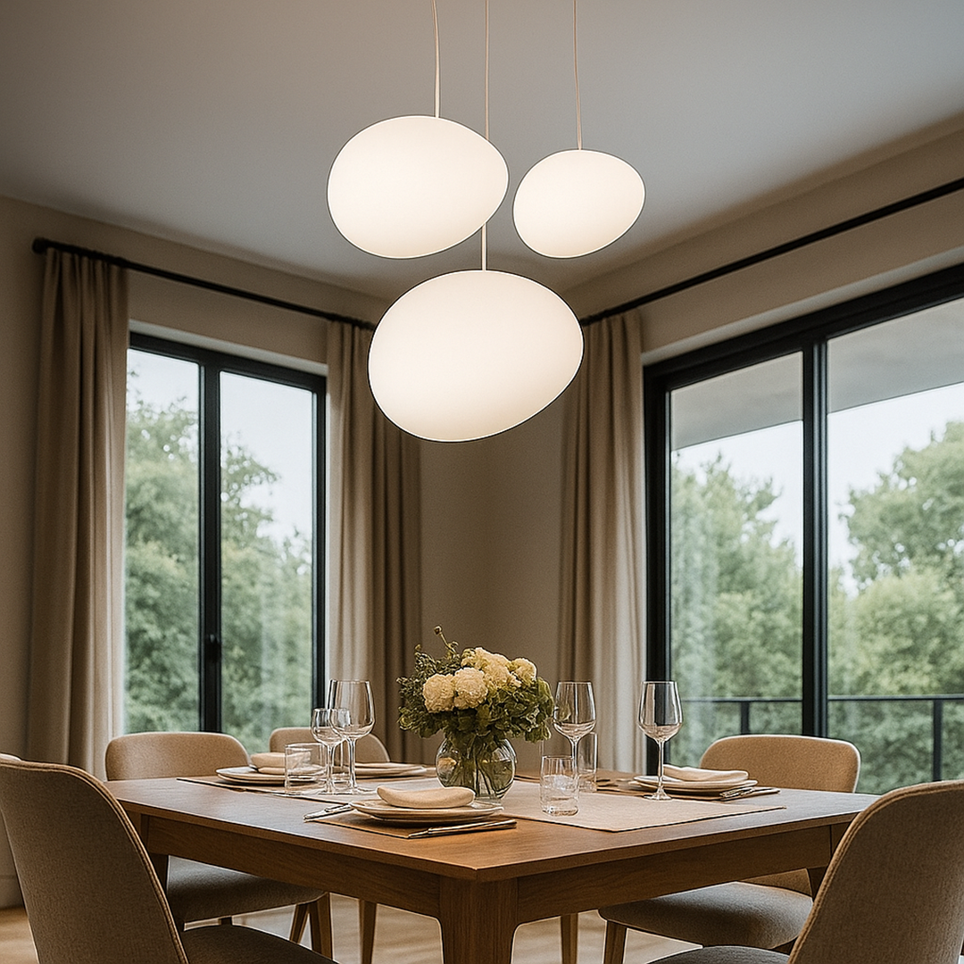 Okrągła Lampa Sufitowa Wisząca – Do Jadalni – widok produktu 8 | Nuvira Home