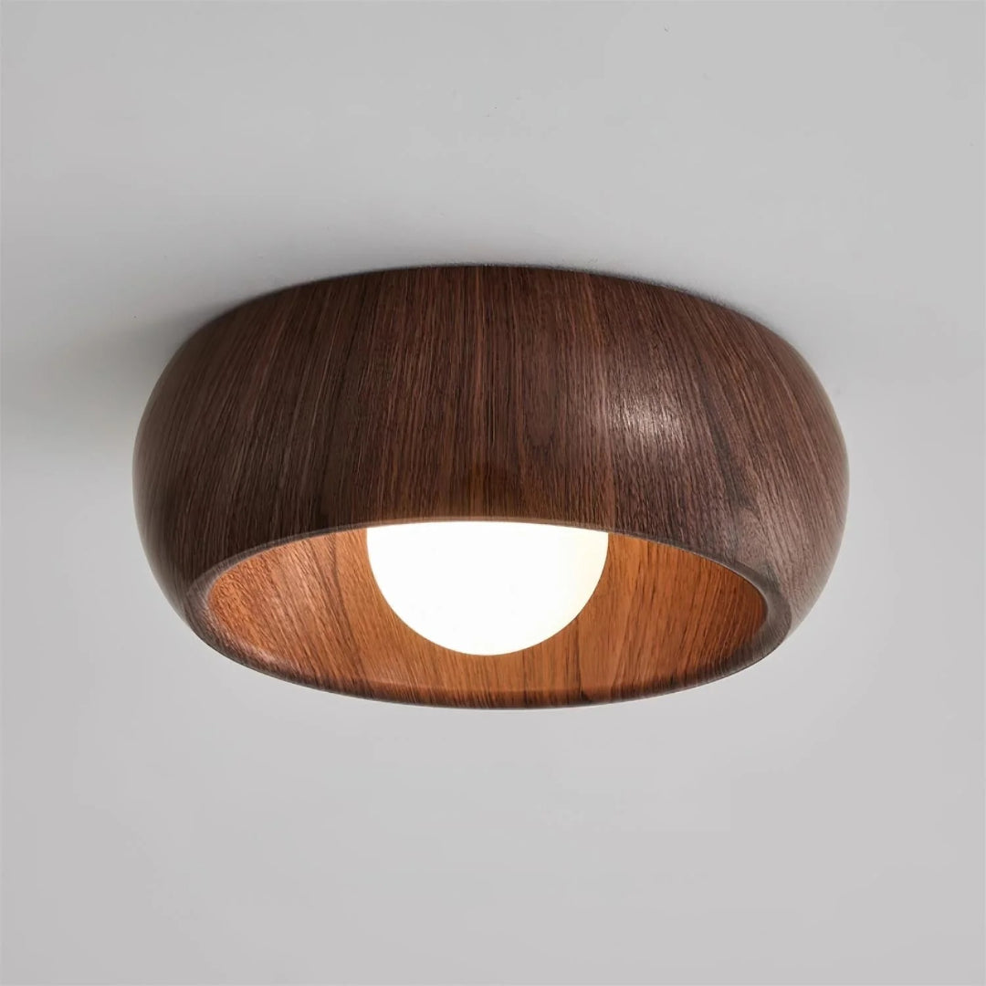 Organiczna drewniana lampa sufitowa – widok produktu 3 | Nuvira Home