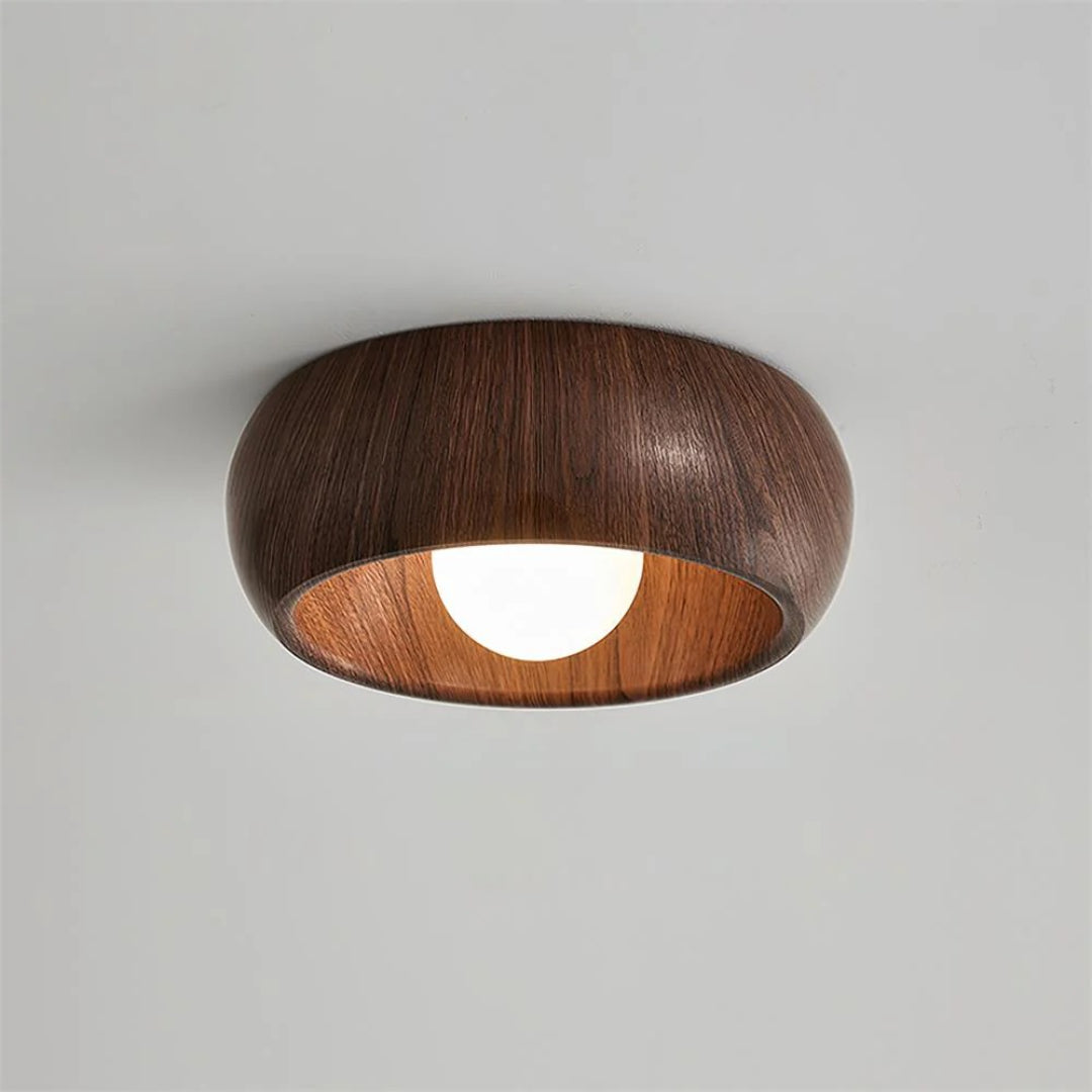 Organiczna drewniana lampa sufitowa – widok produktu 5 | Nuvira Home