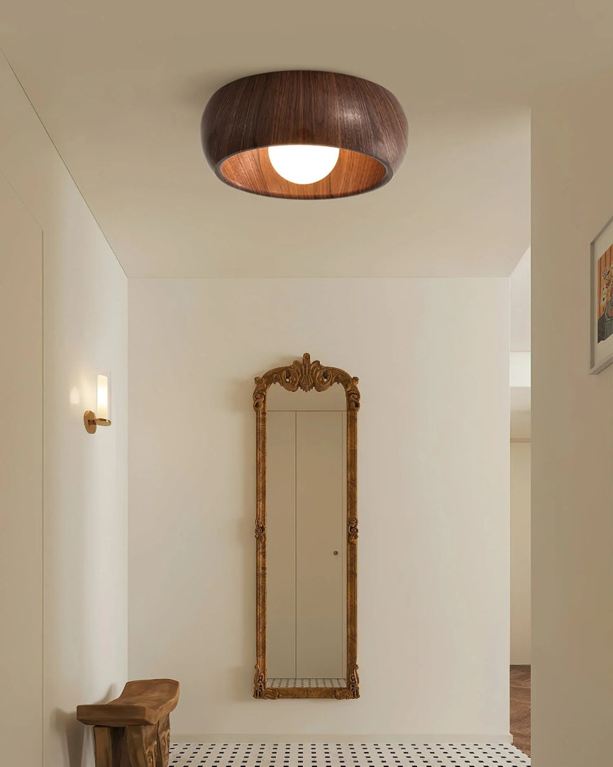 Organiczna drewniana lampa sufitowa – widok produktu 6 | Nuvira Home