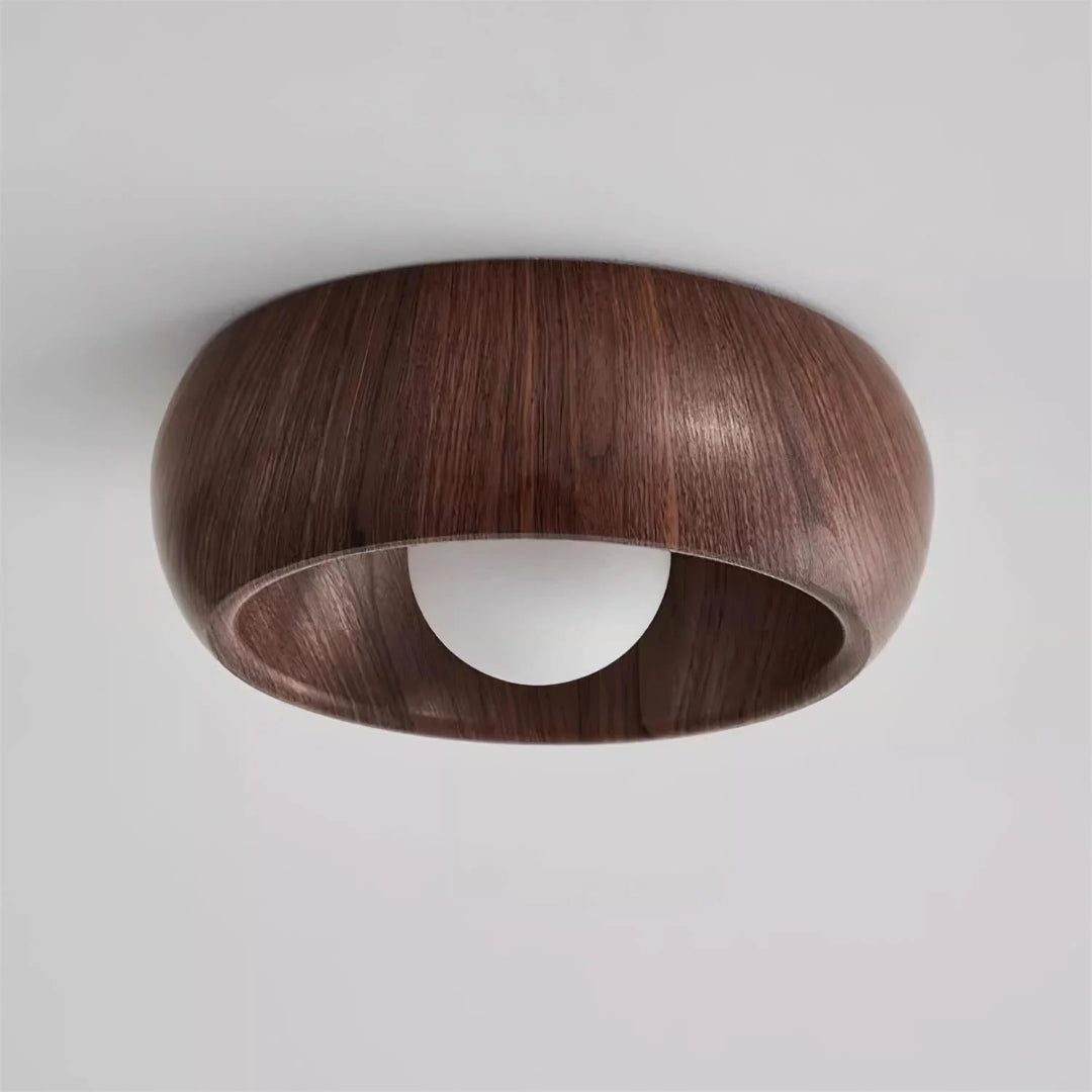 Organiczna drewniana lampa sufitowa – widok produktu 10 | Nuvira Home