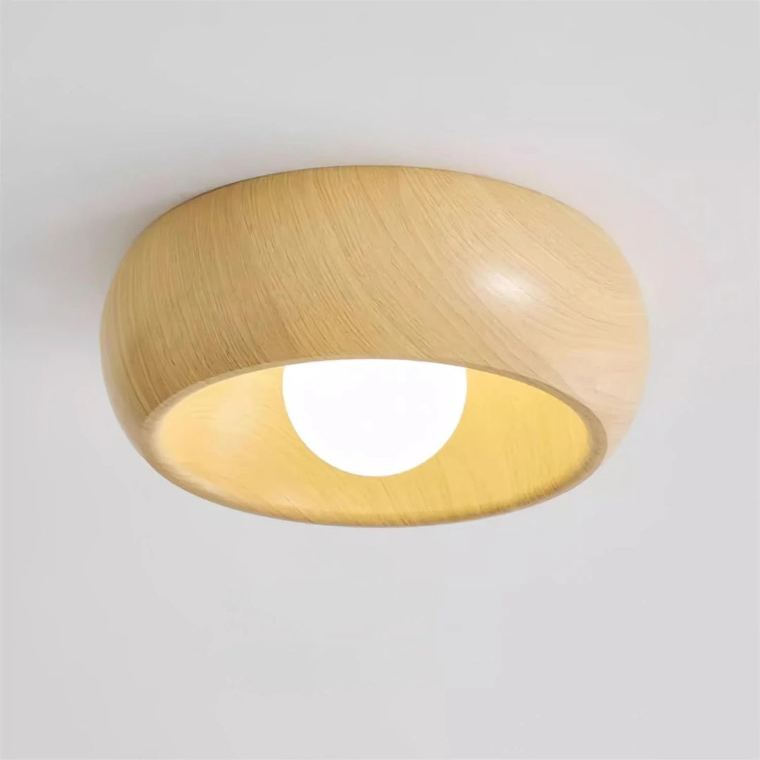 Organiczna drewniana lampa sufitowa – widok produktu 11 | Nuvira Home