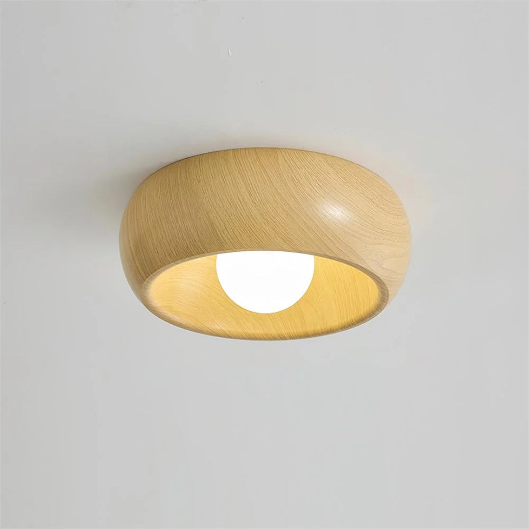 Organiczna drewniana lampa sufitowa – widok produktu 14 | Nuvira Home