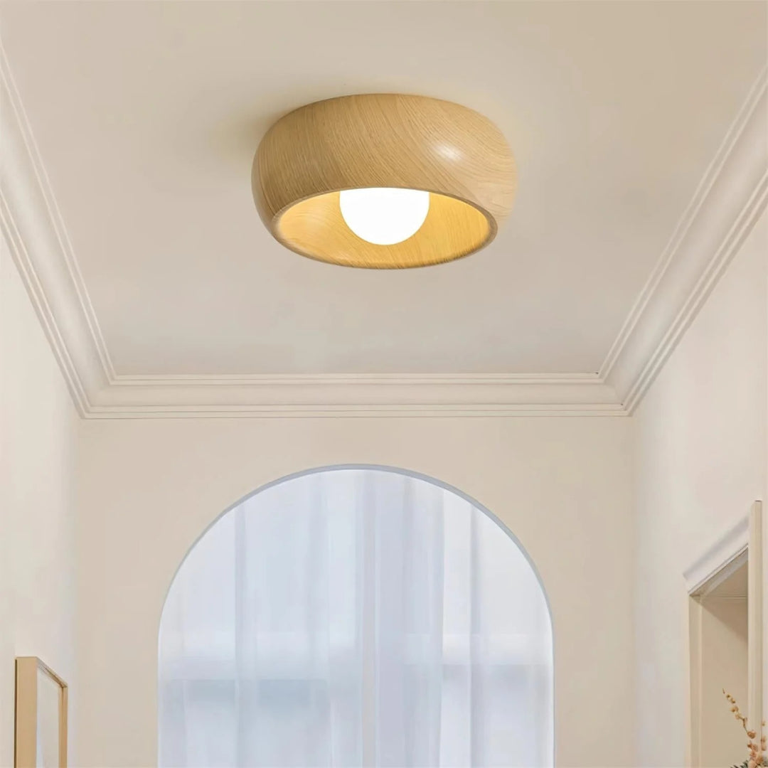 Organiczna drewniana lampa sufitowa – widok produktu 15 | Nuvira Home