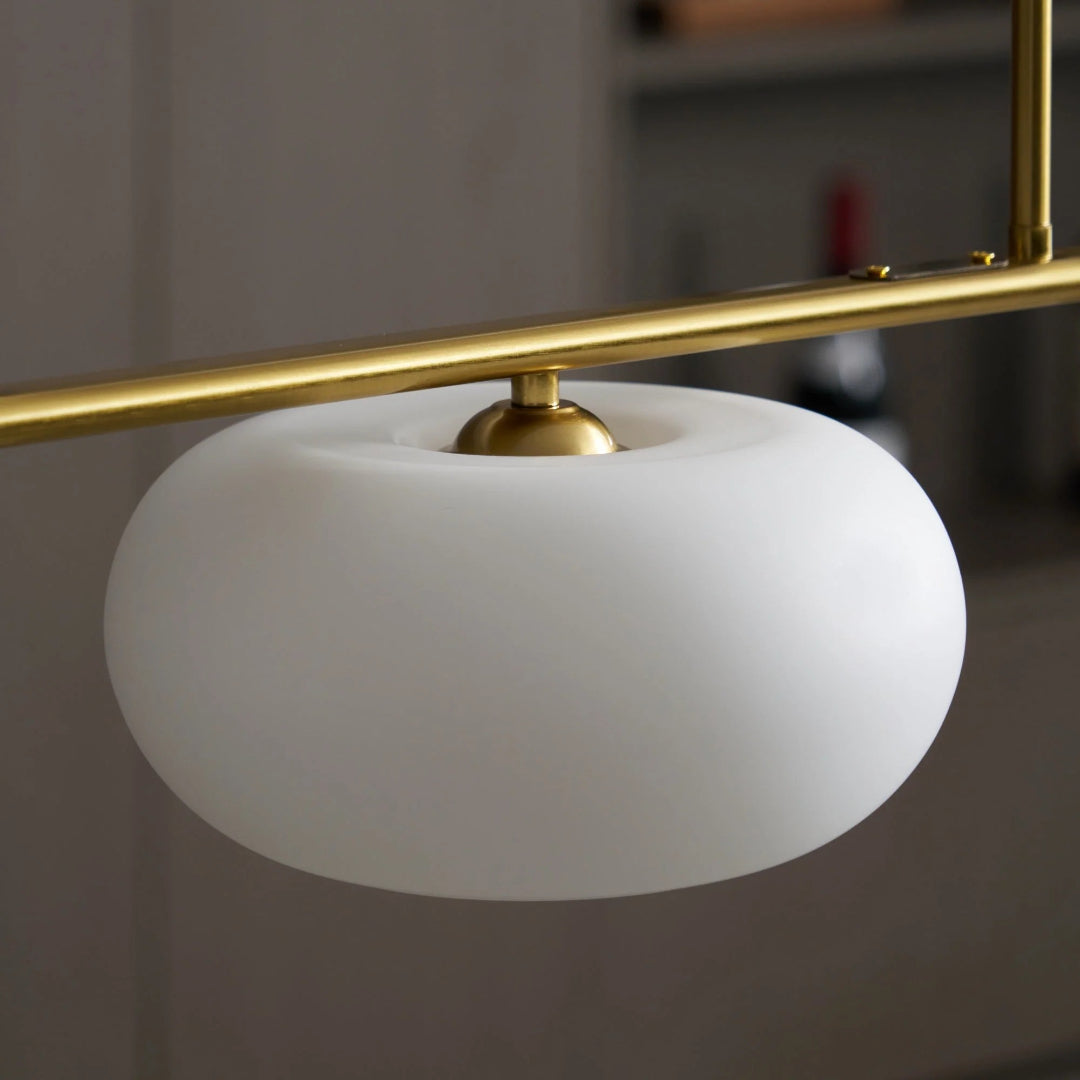 Owalna potrójna lampa wisząca ze szkła – widok produktu 17 | Nuvira Home