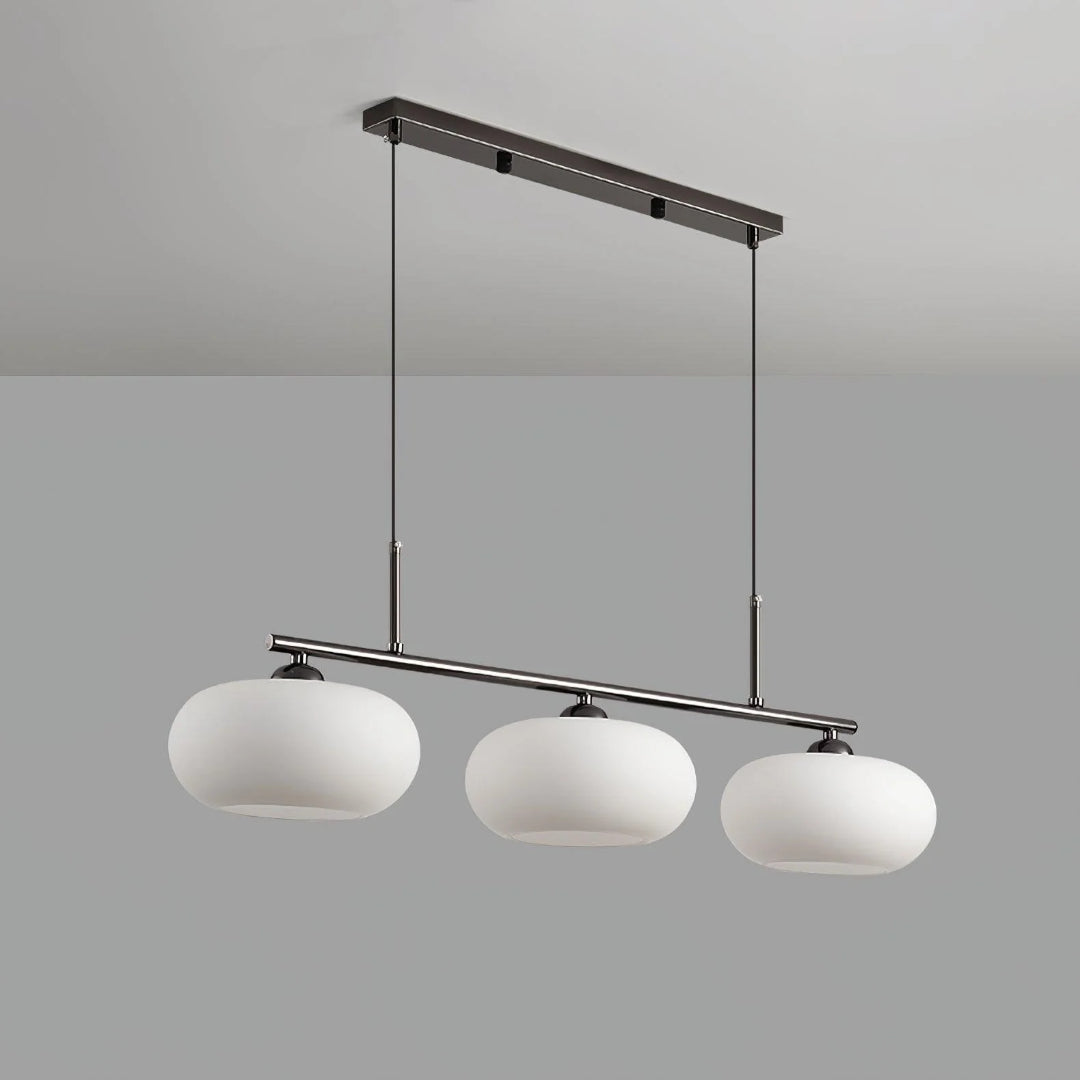 Owalna potrójna lampa wisząca ze szkła – widok produktu 29 | Nuvira Home