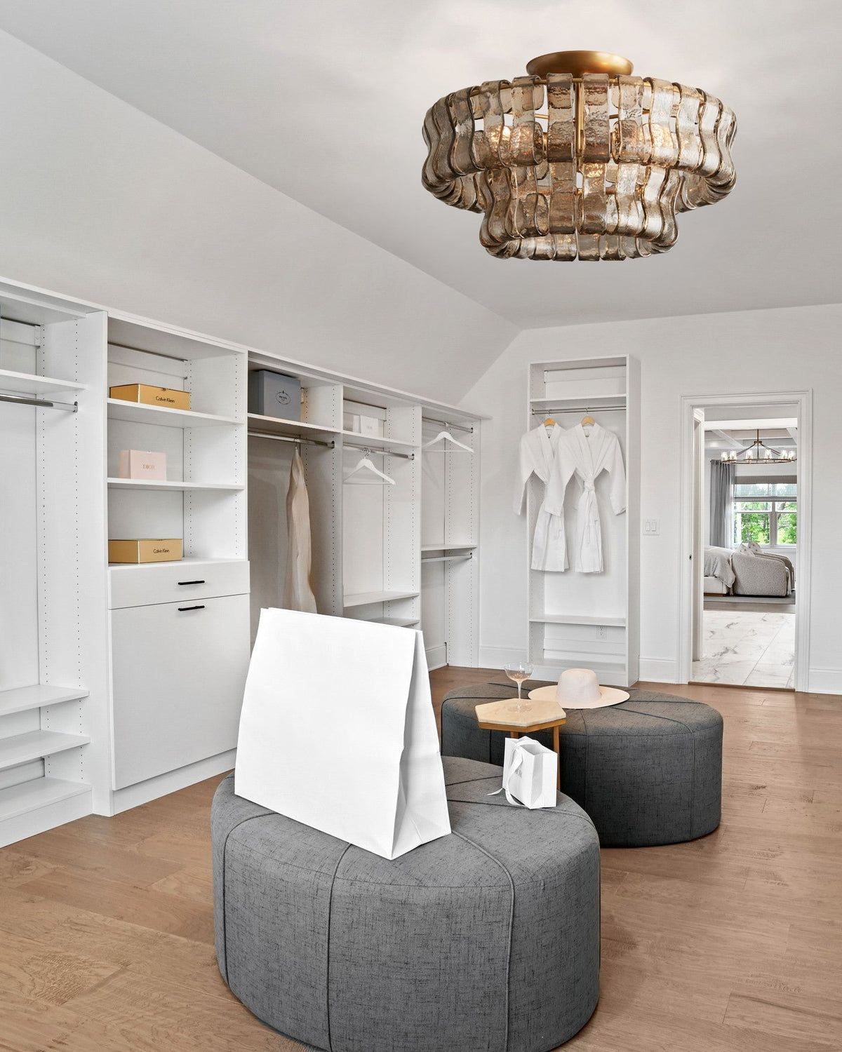 Lampa Sufitowa z Falowanego Szkła – widok produktu 3 | Nuvira Home