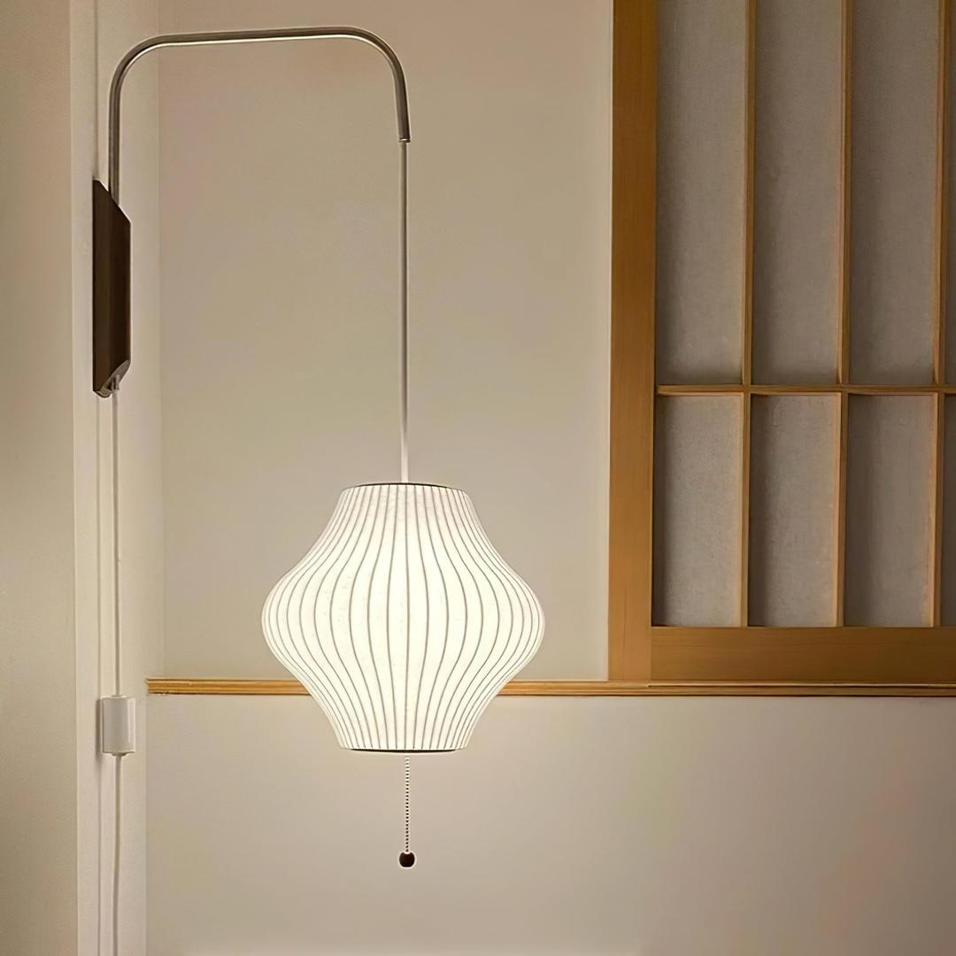 Plisowana Lampa Ścienna Mid Century Modern – widok produktu 4 | Nuvira Home