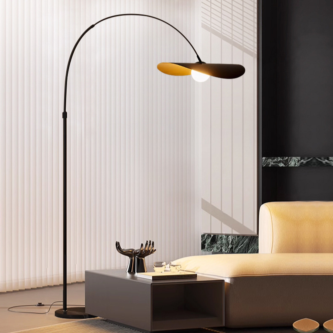Podłogowa Lampa Łukowa Wabi Sabi O Minimalistycznej Estetyce – widok produktu 1 | Nuvira Home
