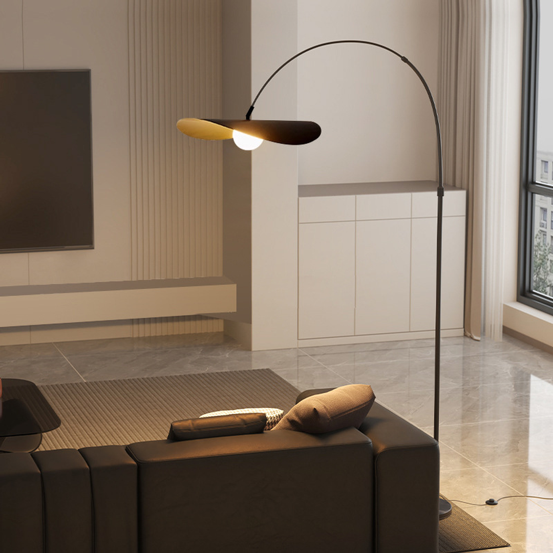Podłogowa Lampa Łukowa Wabi Sabi O Minimalistycznej Estetyce – widok produktu 5 | Nuvira Home