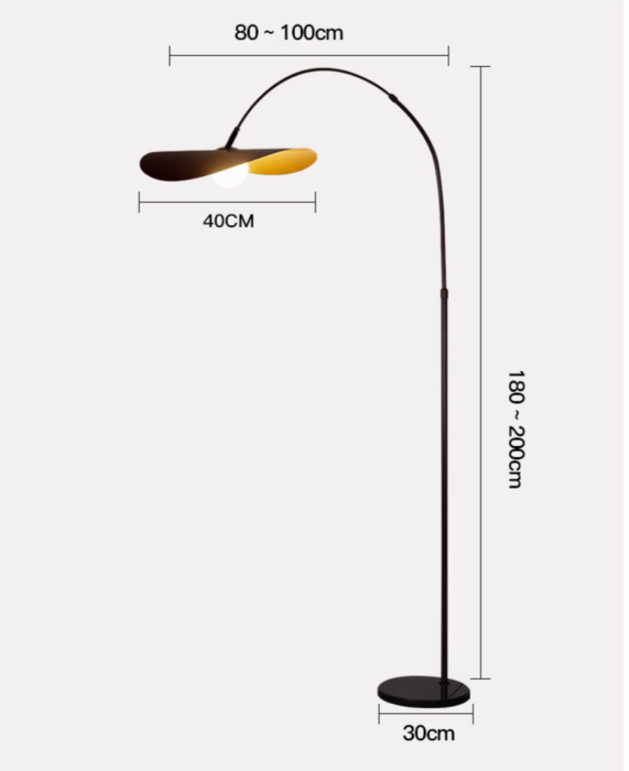 Podłogowa Lampa Łukowa Wabi Sabi O Minimalistycznej Estetyce – widok produktu 9 | Nuvira Home
