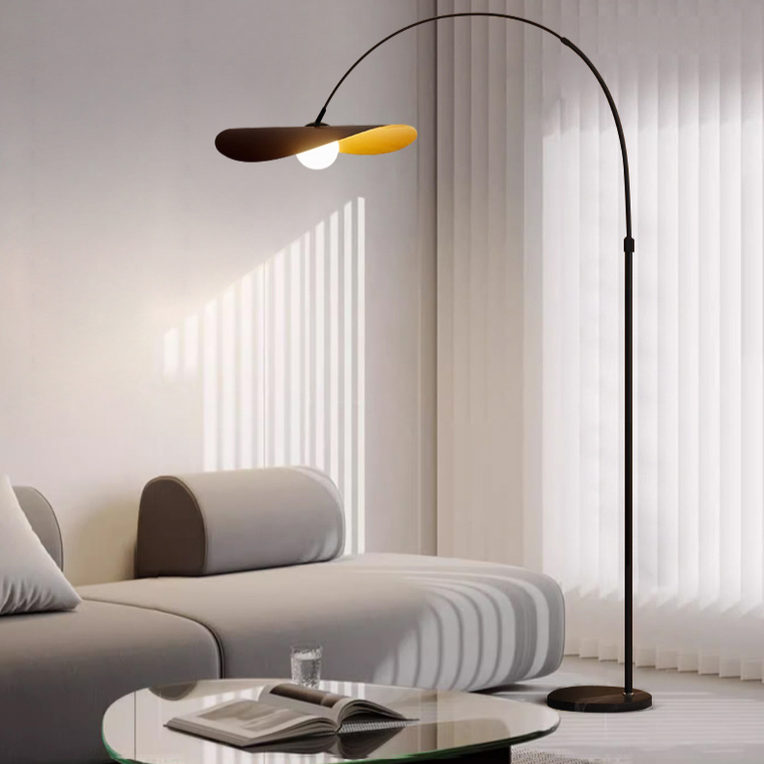 Podłogowa Lampa Łukowa Wabi Sabi O Minimalistycznej Estetyce – widok produktu 11 | Nuvira Home