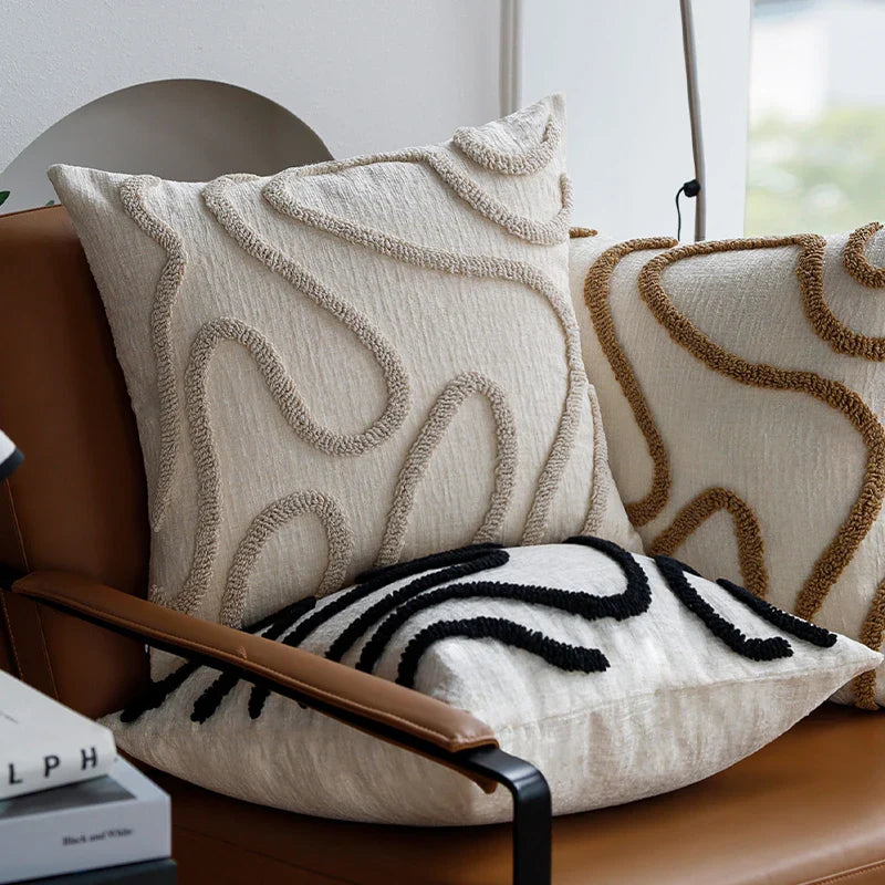 Poszewka na Poduszkę Boho z Szenili 45x45 cm – widok produktu 1 | Nuvira Home