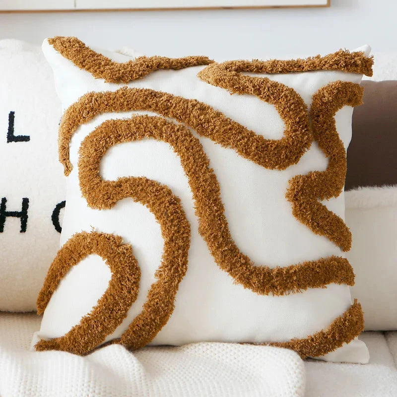 Poszewka na Poduszkę Boho z Teksturowanym Wzorem 45x45 cm – widok produktu 12 | Nuvira Home
