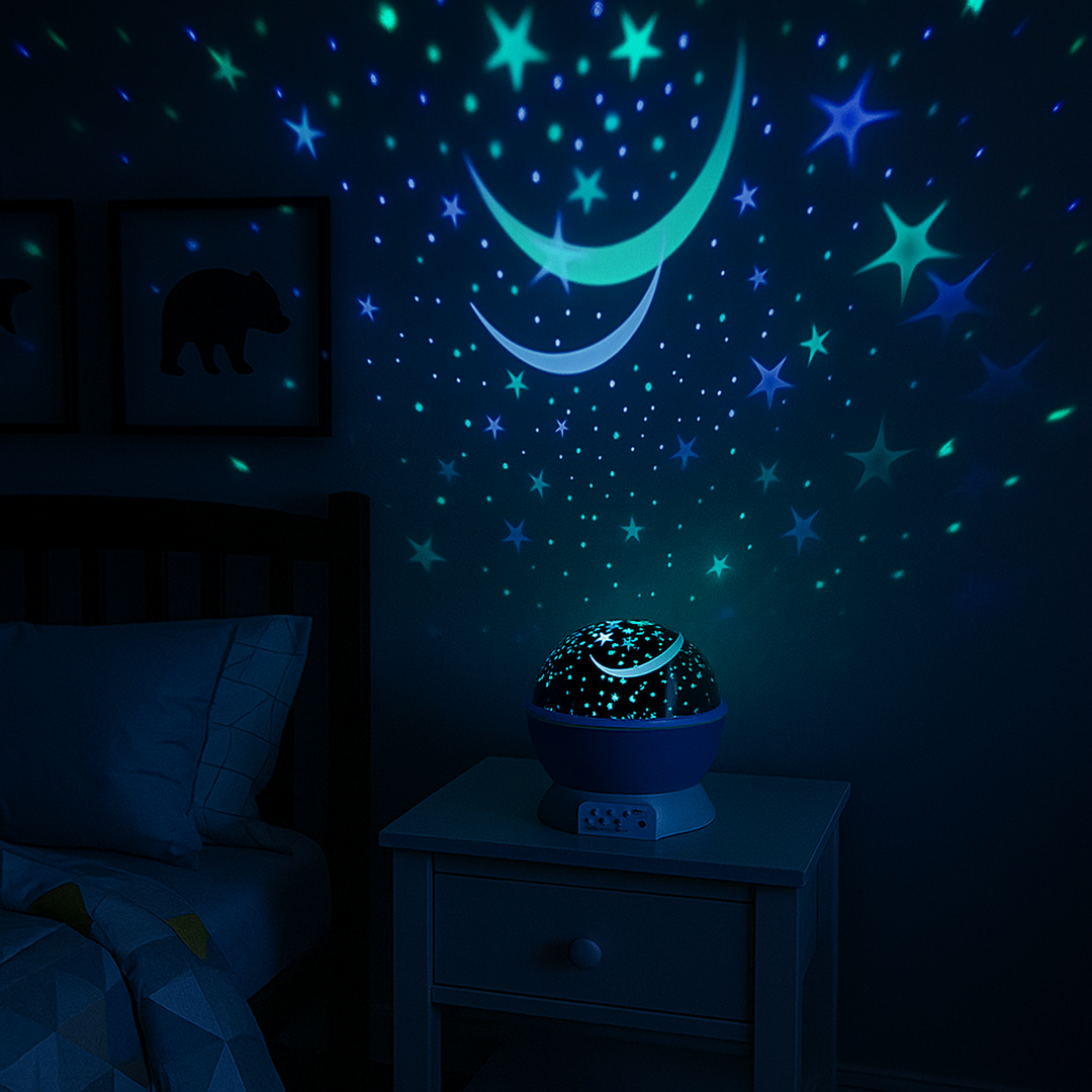 Projektor Gwiazd Lampka Nocna – Projektor Światła LED – widok produktu 1 | Nuvira Home