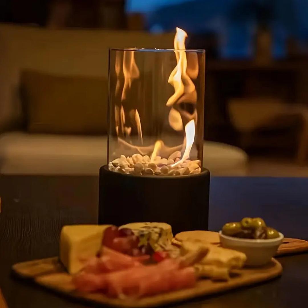Przenośny Kominek Stołowy – Nowoczesne Ogrzewanie Nastrojowe – widok produktu 2 | Nuvira Home