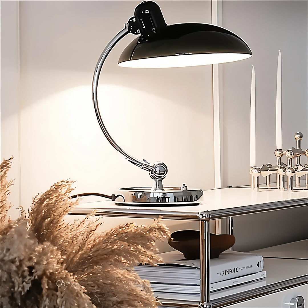 Regulowana Lampa Stołowa – Żelazny Klosz Vintage – widok produktu 1 | Nuvira Home
