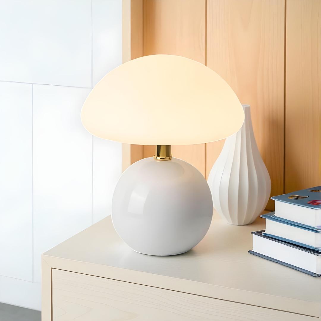 Retro Lampa Stołowa W Kształcie Grzyba – Artystyczny Urok – widok produktu 5 | Nuvira Home