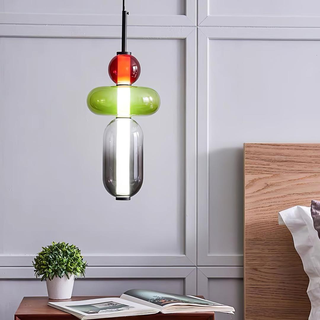 Rzeźbiarska Lampa Wisząca Ze Szkła Do Nowoczesnych Wnętrz – widok produktu 5 | Nuvira Home
