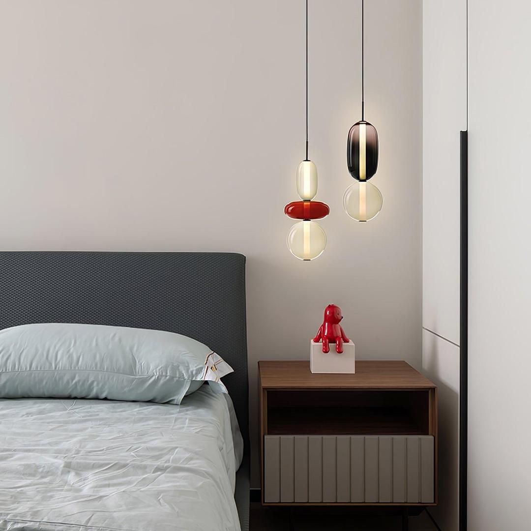 Rzeźbiarska Lampa Wisząca Ze Szkła Do Nowoczesnych Wnętrz – widok produktu 12 | Nuvira Home