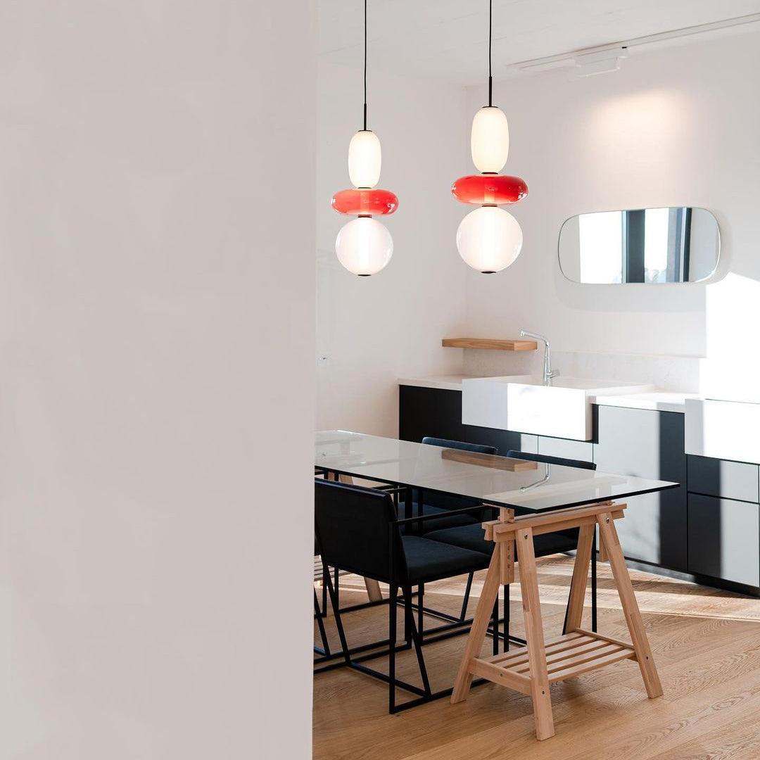 Rzeźbiarska Lampa Wisząca Ze Szkła Do Nowoczesnych Wnętrz – widok produktu 23 | Nuvira Home