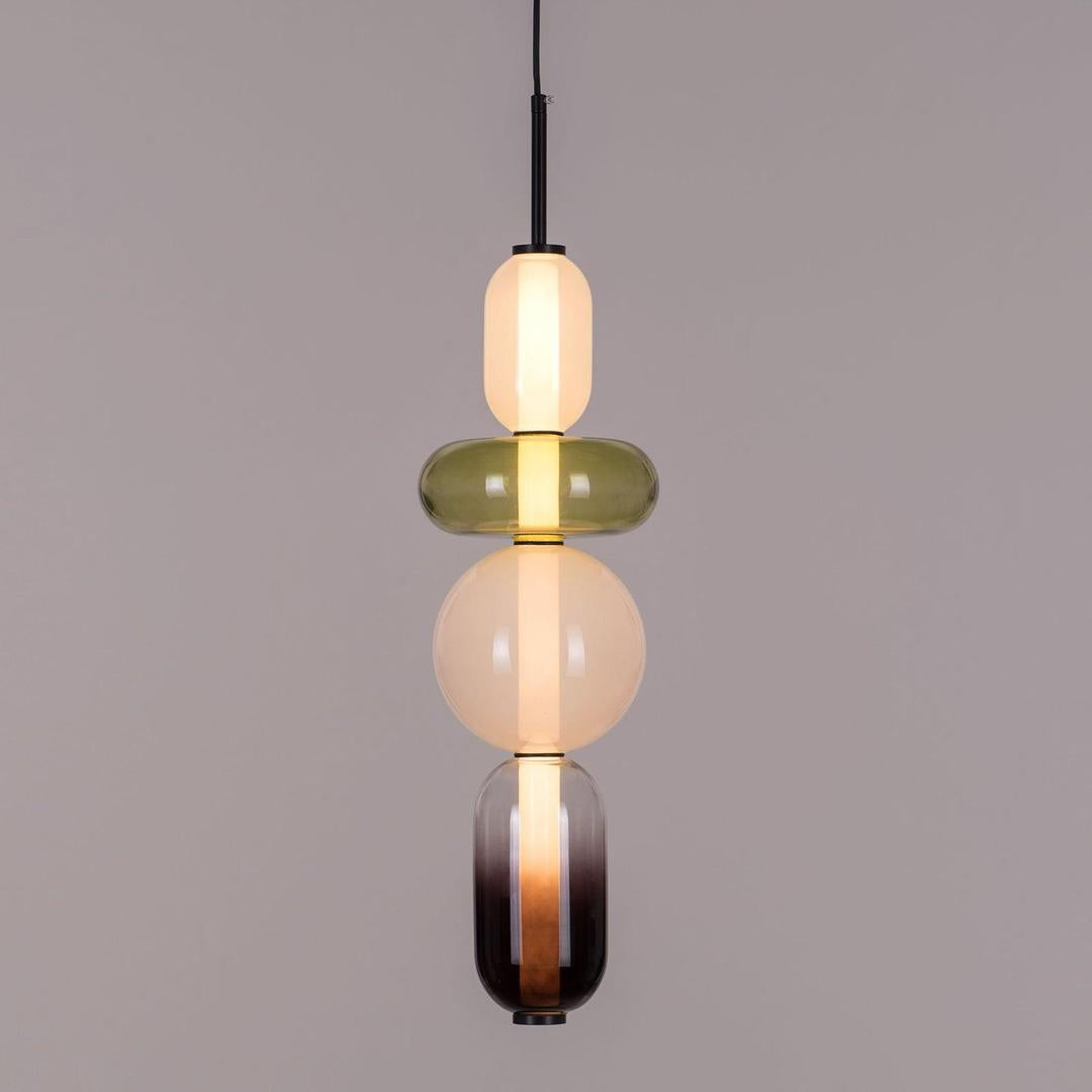 Rzeźbiarska Lampa Wisząca Ze Szkła Do Nowoczesnych Wnętrz – widok produktu 25 | Nuvira Home