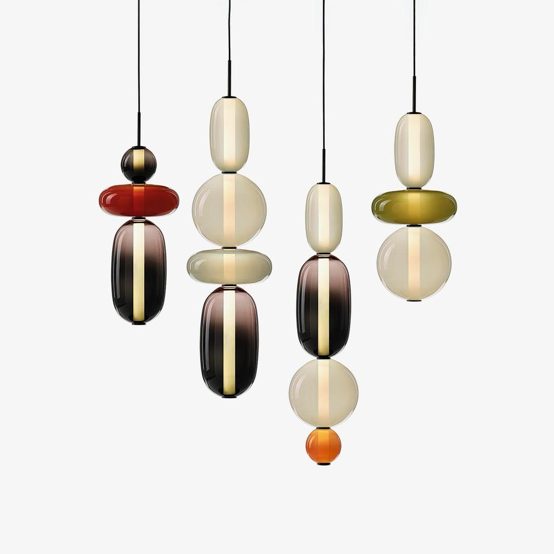 Rzeźbiarska Lampa Wisząca Ze Szkła Do Nowoczesnych Wnętrz – widok produktu 47 | Nuvira Home