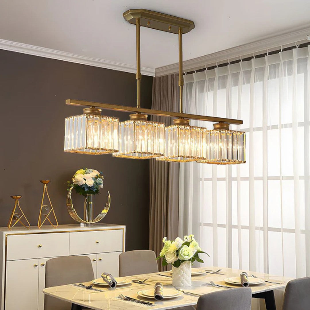 Skandynawska Designerska Lampa Wisząca z Wieloma Źródłami Światła i Długim Szklanym Kloszem – widok produktu 14 | Nuvira Home