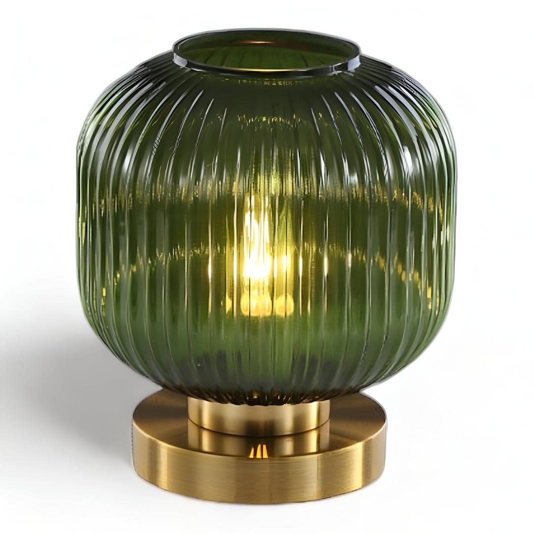 Skandynawska Lampa Stołowa z Żłobionego Szkła – Elegancki Design – widok produktu 19 | Nuvira Home